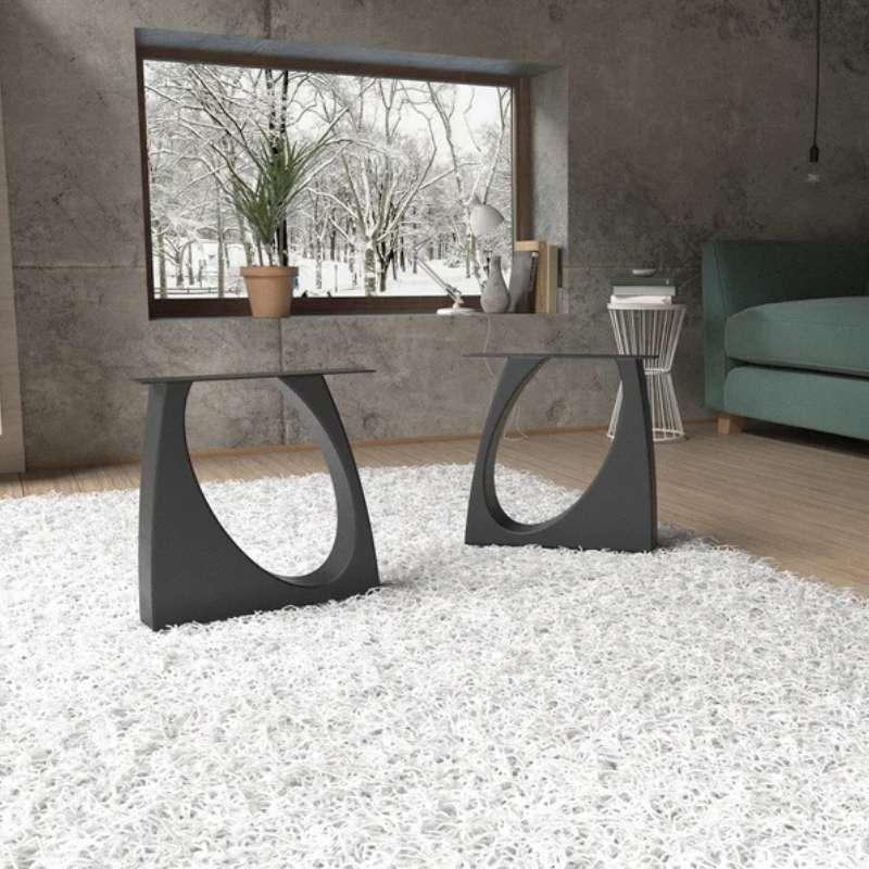 Handmade steel table legs designer edition unique shape. Great for rustic home or ...